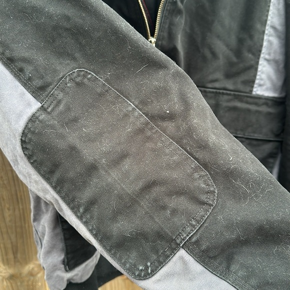 Vintage Snap-On Mens Heavyweight Canvas Workwear Jacket Black/Grey Size XL - Picture 7 of 15